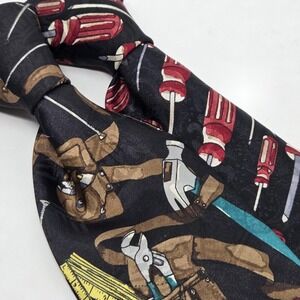 Home Improvement‎  TV Tool Kit Motif Polyester Tie "Tool Time Tim" Set of 2 USA